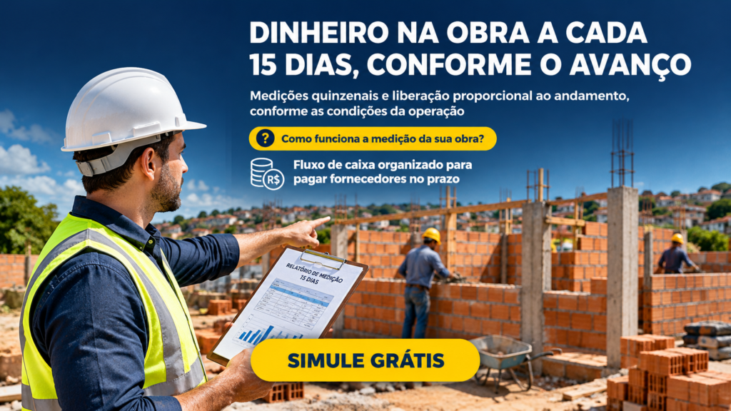 construção rápida com crédito para construção