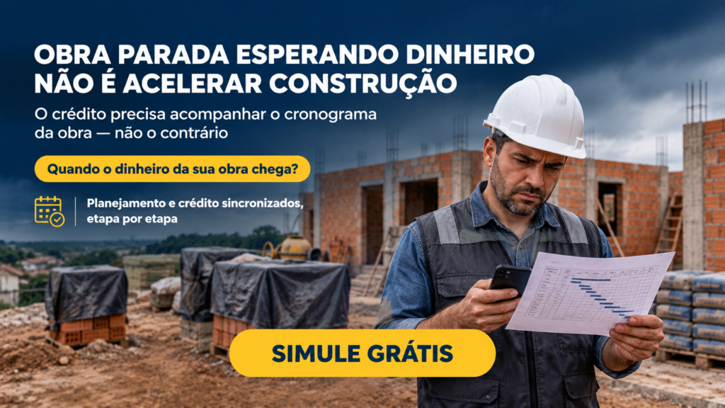 credito para construção para obra rapida