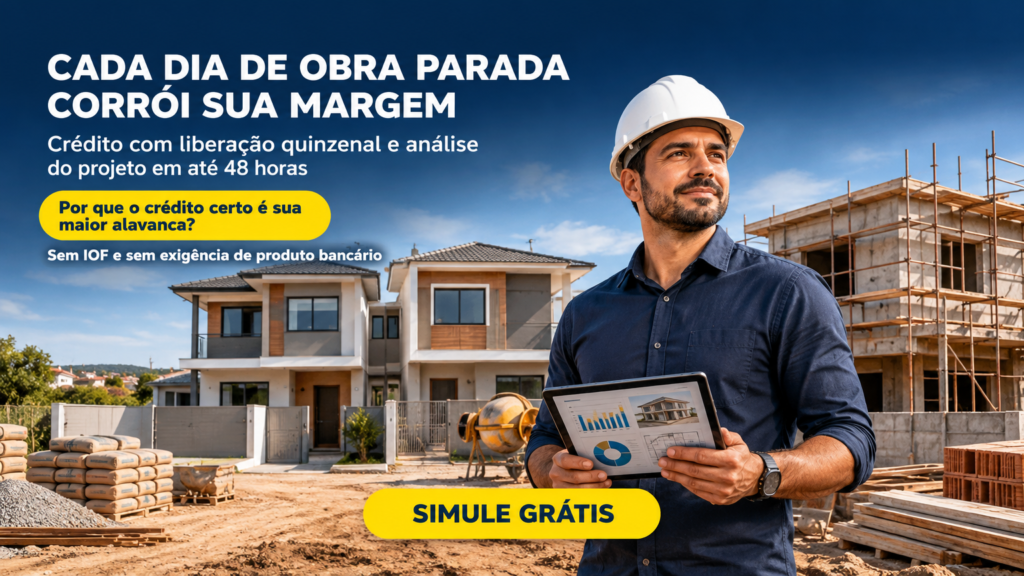 financiamento de construção de casa